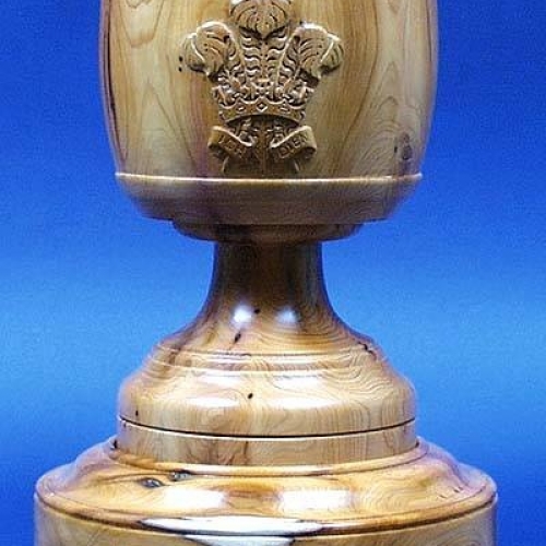 HRH The Prince of Wales,National Hedgelayers' Trophy. Yew. H 13in